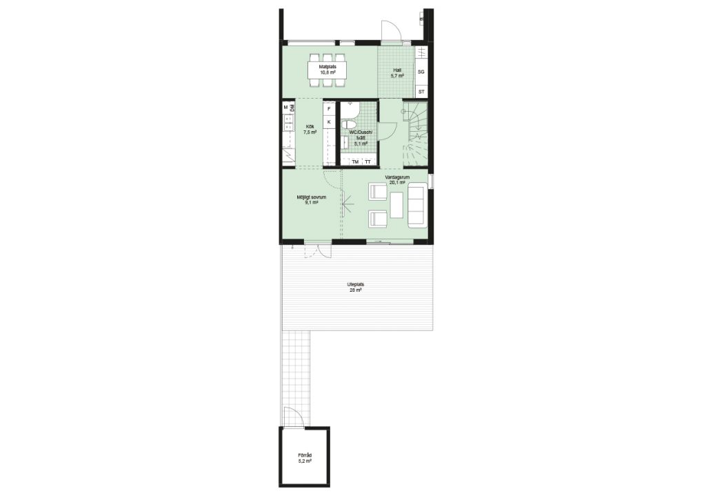 Sisjödal radhus - Hus K (2)