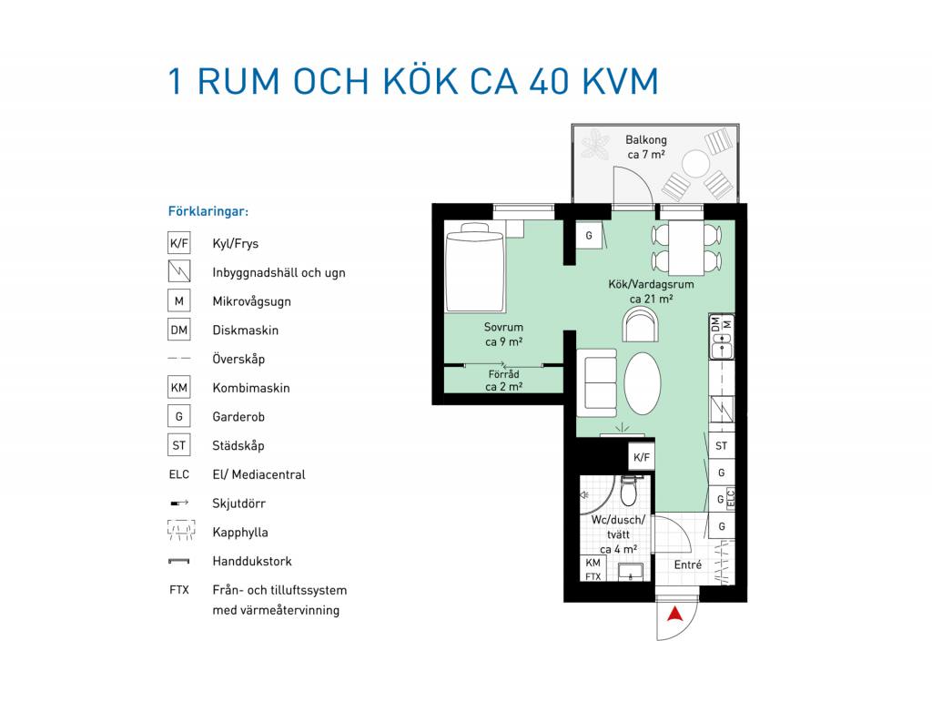 Brf Smorblomman 12 1ROK40KVM 6 1102